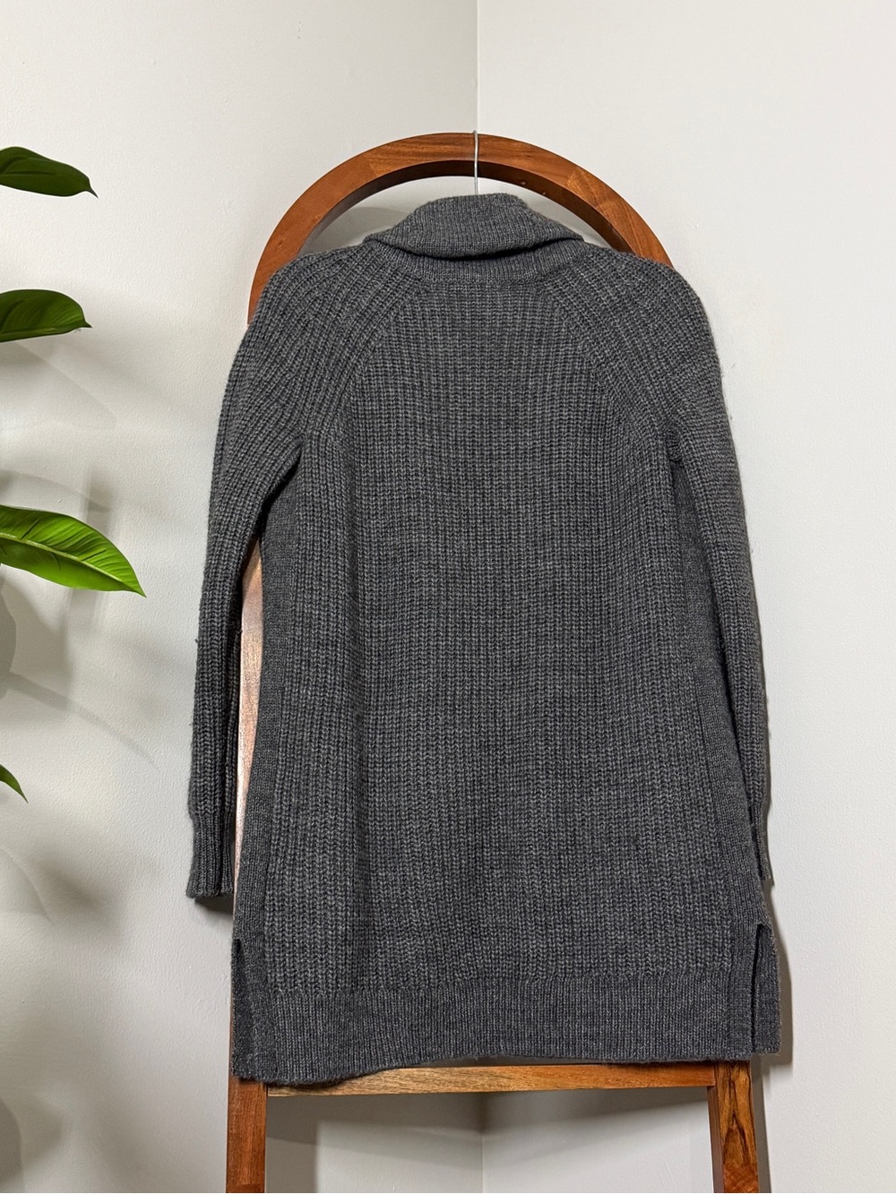 J. Crew XXS Gray Wool Alpaca Blend Open Front Knit Cardigan Sweater - Picture 2 of 9